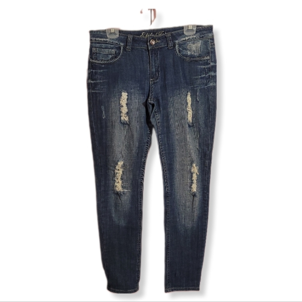 Elite blue ripped jeans sizes 11/12